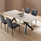 Tavolinë me fuçi të zgjerueshme në 240 ose 280 cm në HPL të stratifikuar - Dialogo Viadurini