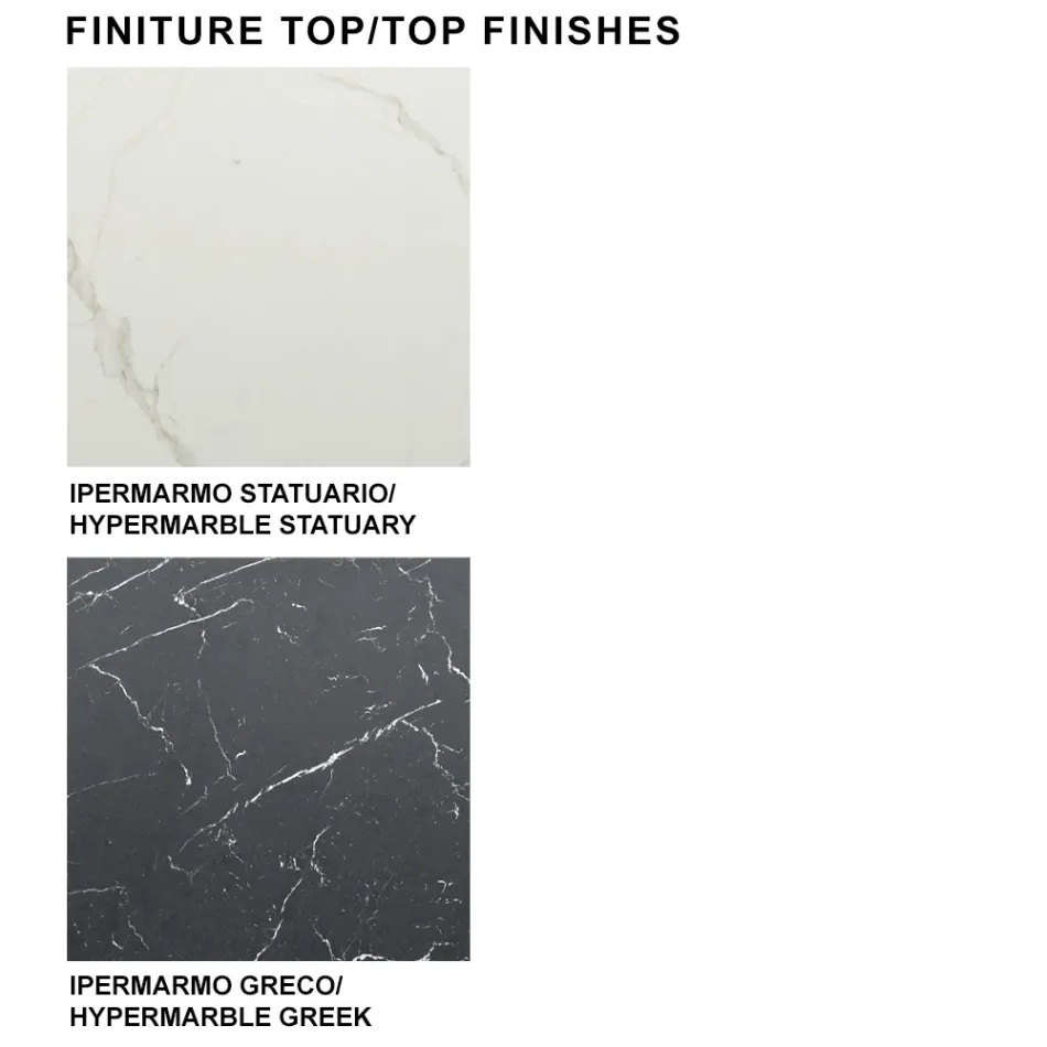 Tavolinë fuçi moderne në qeramikë dhe çelik rozë ari Prodhuar në Itali - Settimmio Viadurini