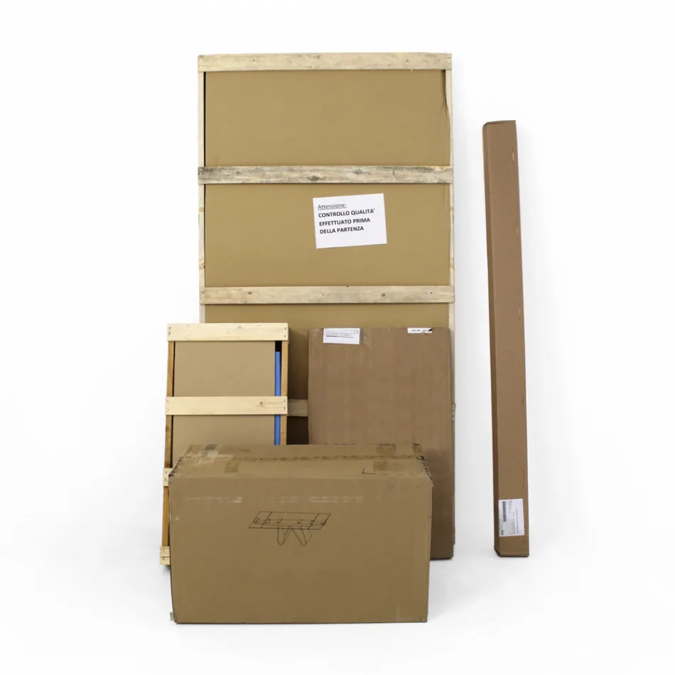 Tavolinë e zgjerueshme deri në 276 cm në Noir Desir Qeramike Prodhuar në Itali - Ekuatori Viadurini