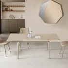 Tavolinë e Zgjerueshme 160/240x90 cm në Gurë të Sintezuar me Efekt Mermeri - Samus Viadurini