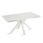 Tavolinë e Zgjerueshme 160/240x91 cm në Gurë të Sintezuar me Efekt Mermeri - Palazzo Viadurini