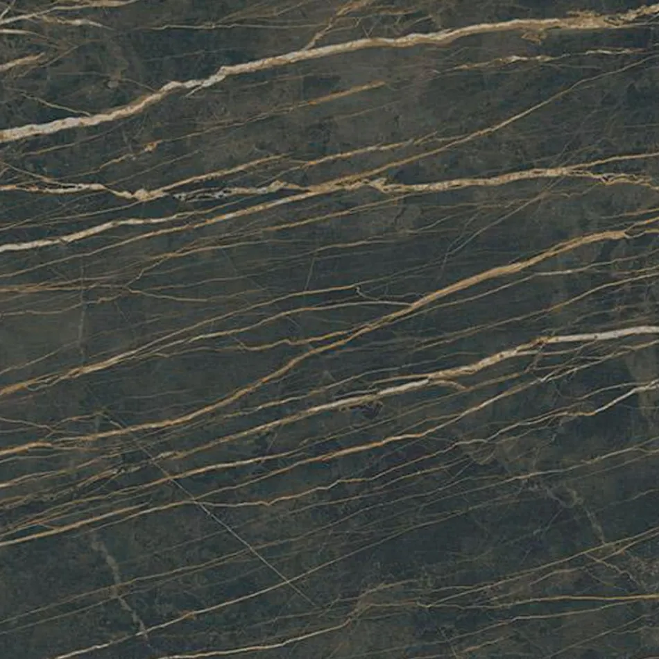 Tavolinë e zgjerueshme 3 m Këmbë metalike me majë qeramike me shkëlqim - Papusca Viadurini