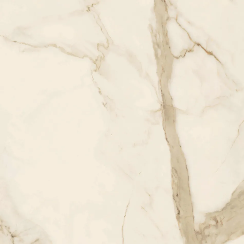 Tavolinë e zgjerueshme 3 m Këmbë metalike me majë qeramike me shkëlqim - Papusca Viadurini