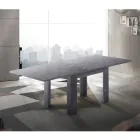 Tavolinë e zgjatur e qëndrueshme me dru deri në 180 cm - Perro Viadurini