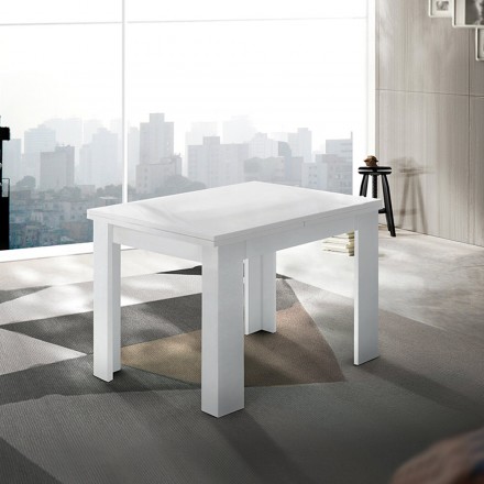Tavolinë e zgjatur e qëndrueshme me dru deri në 180 cm - Perro Viadurini