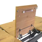 Tavolinë e zgjerueshme 180 cm në MDF Efekt Druri me Kokrrizë të Relievit - Shkumë Viadurini