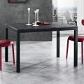 Tavolinë e zgjatur deri në 180 cm në Metal Anthracit Prodhuar në Itali - Beatrise