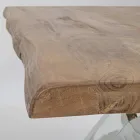 Tavolinë e zgjerueshme deri në 2,6 m në Homemotion prej druri të punuar me dorë - Plutarco Viadurini