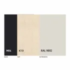 Tavolinë ngrënieje e shtrirë në 2.8 m në këmbë qeramike dhe metalike - Paoluccio Viadurini