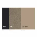 Tavolinë ngrënieje e shtrirë në 2.8 m në këmbë qeramike dhe metalike - Paoluccio Viadurini