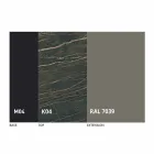 Tavolinë ngrënieje e shtrirë në 2.8 m në këmbë qeramike dhe metalike - Paoluccio Viadurini