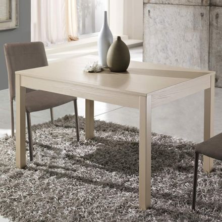 Tavolinë e zgjatur 2 m 10 vendesh me dizajn modern prej druri - Tuttitto Viadurini