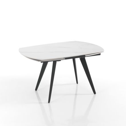 Tavolinë e zgjatur deri në 200 cm me hapje të kthyeshme - Butego Viadurini