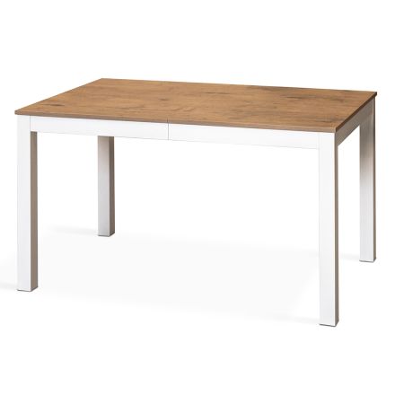 Tavolinë e zgjatur deri në 210 cm në melaminë dhe dru të fortë Prodhuar në Itali - Gustavo Viadurini