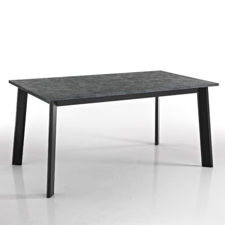 Tavolinë e zgjerueshme deri në 220 cm me bazë ahu grafit Prodhuar në Itali - Toles Viadurini
