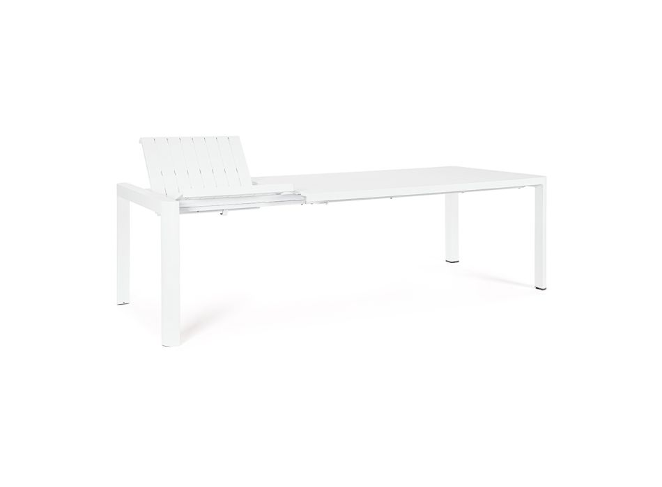 Tavolinë e zgjerueshme deri në 240 cm në alumin e veshur me pluhur - bojë Viadurini