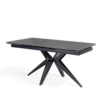 Tavolinë e zgjatur deri në 240 cm në bazë qeramike dhe metalike - Buqetë Viadurini