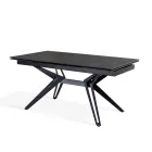 Tavolinë e zgjatur deri në 240 cm në qeramikë dhe metal - Buqetë Viadurini