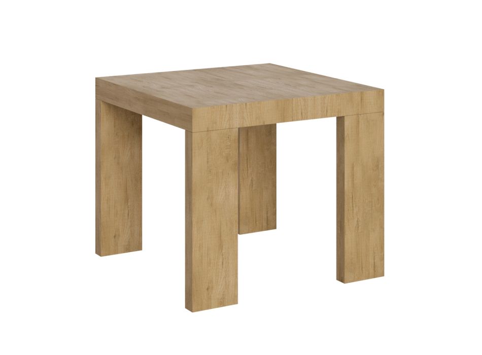 Tavolinë e zgjerueshme deri në 246 cm në Made in Italy Mikrogrimca druri - Pemë Viadurini