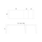 Tavolinë e zgjatur deri në 265 cm në dru arre Canaletto Prodhuar në Itali - Orchidea Viadurini