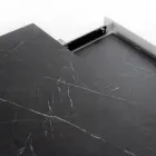 Tavolinë e zgjatur deri në 270 cm me majë HPL dhe bazë alumini - Villongo Viadurini