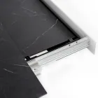 Tavolinë e zgjatur deri në 270 cm me majë HPL dhe bazë alumini - Villongo Viadurini