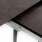 Tavolinë e zgjatur deri në 270 cm me majë HPL dhe bazë alumini - Villongo Viadurini