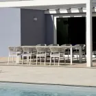 Tavolinë e Zgjerueshme deri në 276 cm me Efekt Druri prej Alumini - Ovara Viadurini