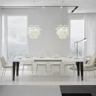 Tavolinë e zgjatur deri në 284 cm në madhësi dhe dekorime të ndryshme Made in Italy - Plazh Viadurini