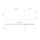 Tavolinë e zgjatur deri në 298 cm në qeramikë dhe metal Made in Italy - Tulip Viadurini
