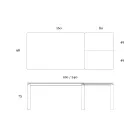 Tavolinë e zgjatur deri në 298 cm në qeramikë dhe metal Made in Italy - Tulip Viadurini