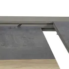 Tavolinë e zgjerueshme 300 cm në alumin me futje HPL - Righello Viadurini