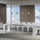 Tavolinë e zgjerueshme deri në 440 cm në Made in Italy Mikrogrimca druri - Pemë Viadurini