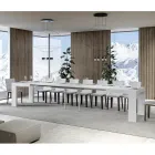 Tavolinë e zgjerueshme deri në 440 cm në Made in Italy Mikrogrimca druri - Pemë Viadurini