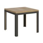 Tavolinë e zgjatur si një libër deri në 180 cm në hekur dhe dru Prodhuar në Itali - Oqean Viadurini