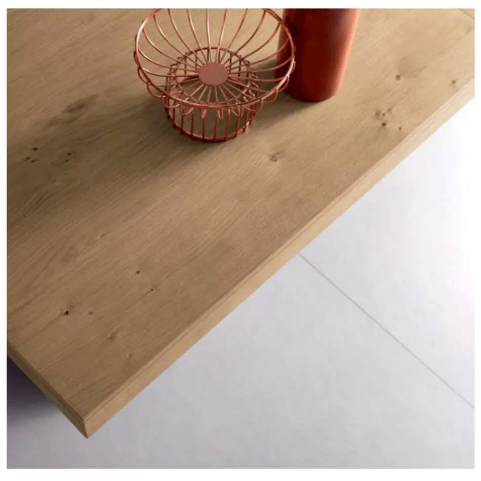 Tavolinë e Zgjerueshme me Zgjatje Qendrore në Dru të Rimesouar - Aperol Viadurini