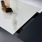 Tavolinë e Zgjerueshme me Zgjatje Anësore në Qelq Qeramik - Aperol Viadurini