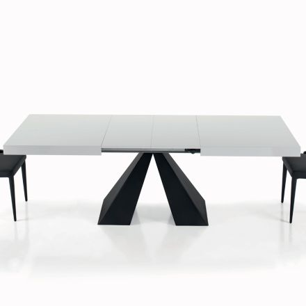 Tavolinë e zgjerueshme me hapje qendrore dhe buzë të palosshme Prodhuar në Itali - Dalmata Viadurini