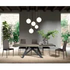 Tavolinë e zgjerueshme me hapje anësore të sinkronizuara në melaminë - Settimmio Viadurini