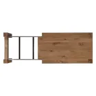 Tavolinë e zgjerueshme me këmbë të fasuara dhe majë Made in Italy - Tash Viadurini