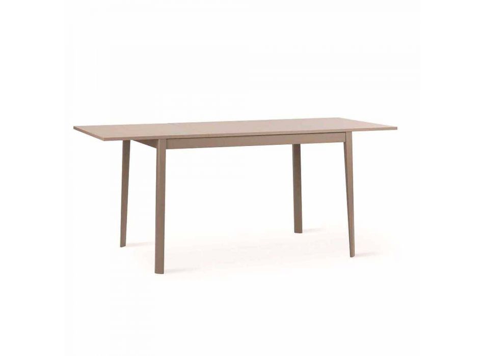 Tavolinë e zgjatur me këmbë druri të ngurta Empoli, dizajn modern Viadurini