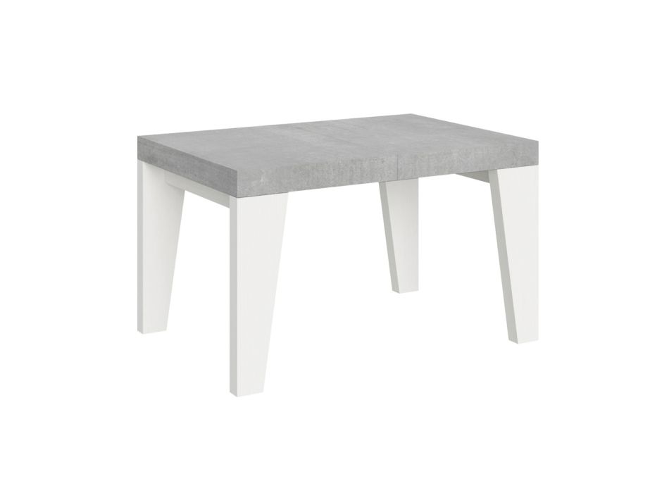 Tavolinë e zgjerueshme me majë dhe bazë në 2 finitura të ndryshme Prodhuar në Itali - Lule Viadurini