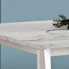 Tavolinë e zgjerueshme me majë melamine dhe bazë metalike - Ariel Viadurini