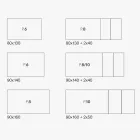 Tavolinë e zgjerueshme me majë melamine dhe bazë metalike - Ariel Viadurini