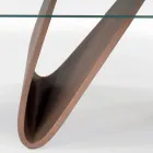 Tavolinë e zgjerueshme me majë xhami Made in Italy - Equatore Viadurini