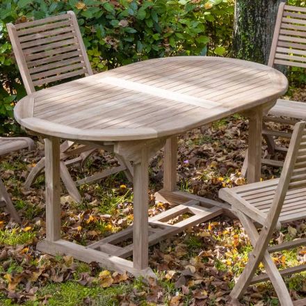 Tavolinë kopshti e zgjerueshme në dru tik në madhësi të ndryshme - Yggdrasil Viadurini