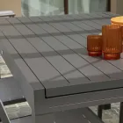 Tavolinë e zgjerueshme e kopshtit E bërë tërësisht prej alumini - fletë Viadurini