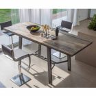 Tavolinë ngrënieje e zgjatur prej druri dhe metali deri në 280 cm - Gallotto Viadurini
