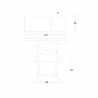 Tavolinë ngrënieje e zgjatur prej druri dhe metali deri në 280 cm - Gallotto Viadurini