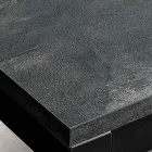 Tavolinë e zgjerueshme e dhomës së ndenjes me majë melamine dhe këmbë metalike - Shaila Viadurini